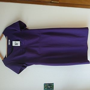 Daisy Dapper Retro Dress Purple Knee Length Short Sleeve NWT Plus Size XXXL